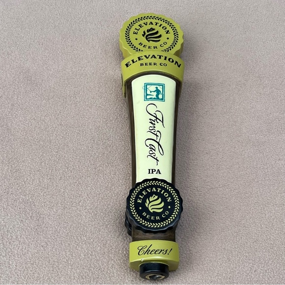 Elevation Beer Co First Cast IPA Beer Tap Handle-Colorado-Brewery-Kegerator-Bar - Picture 2 of 6